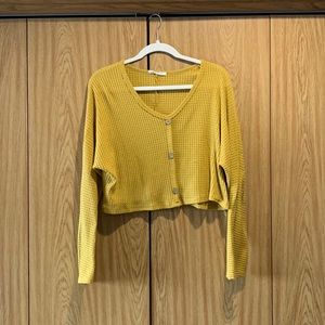Cropped caution to the wind sweater